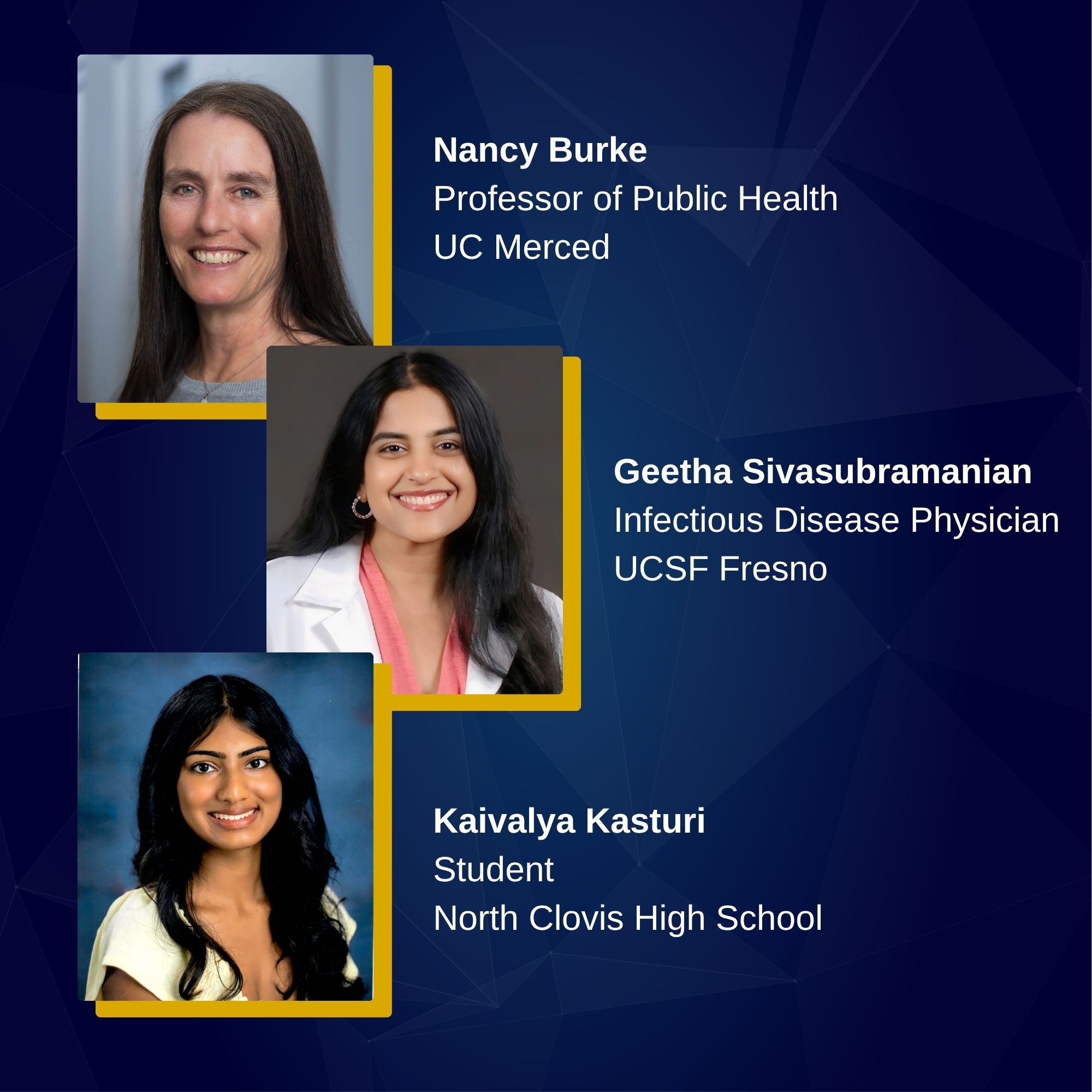 ucm faculty, ucsf faculty, and high school student
