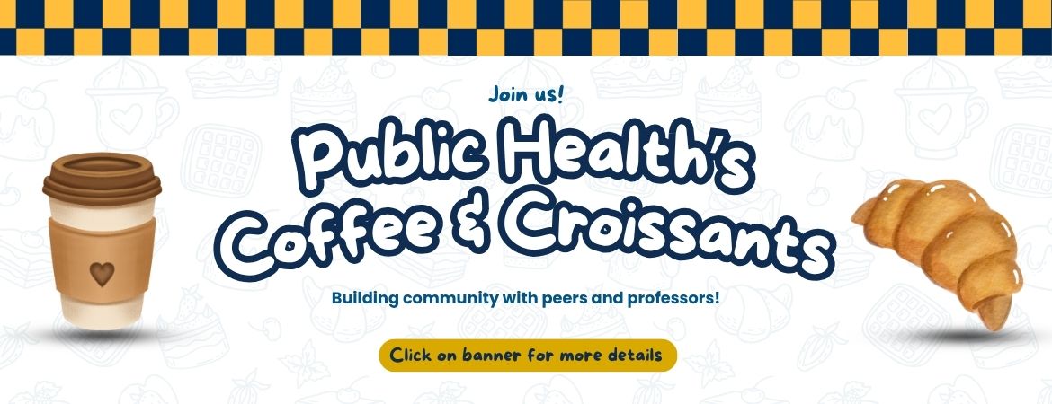 Banner for Coffee and Croissants event